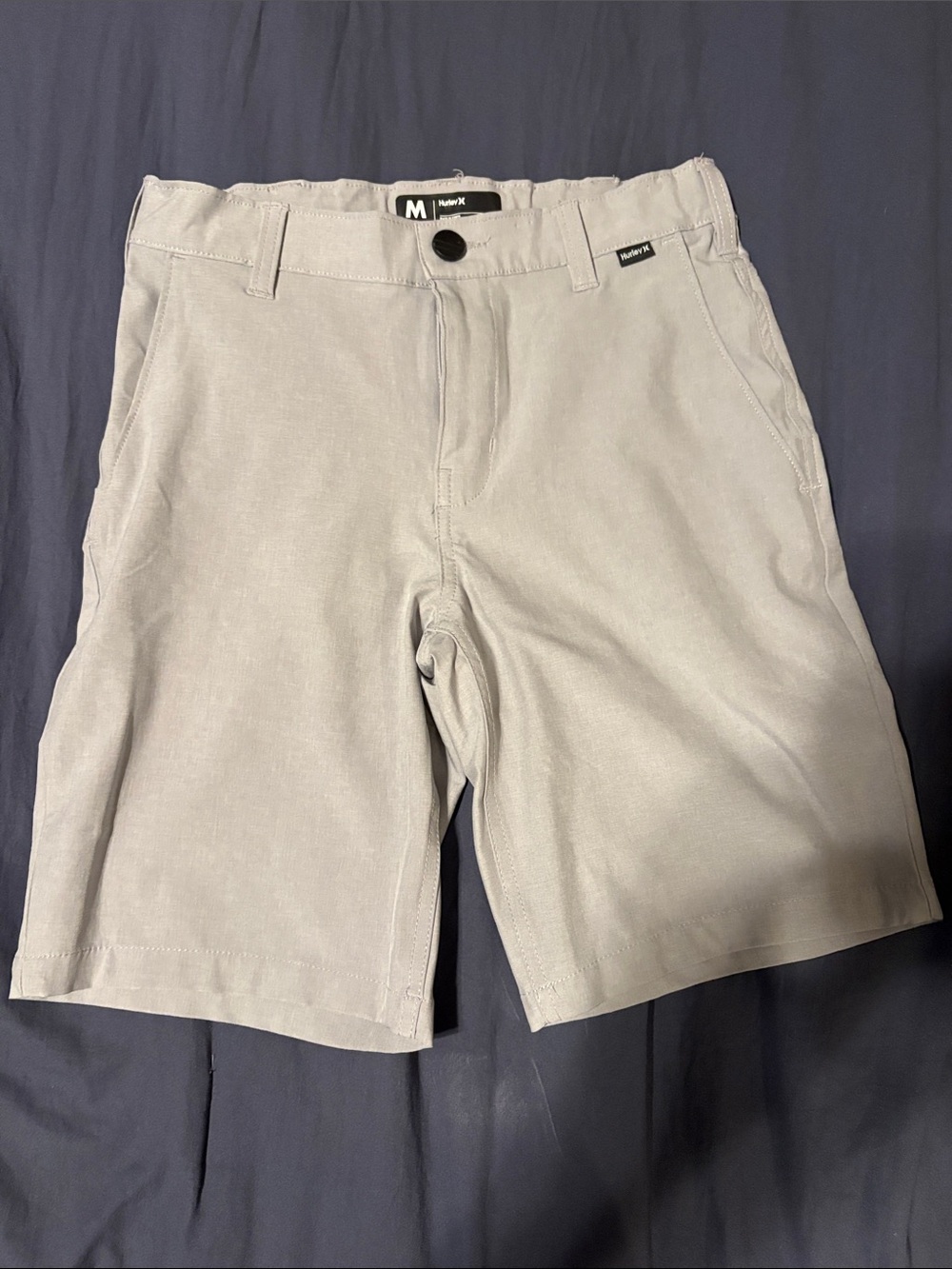 Hurley Men’s Light Gray Flat Front Shorts